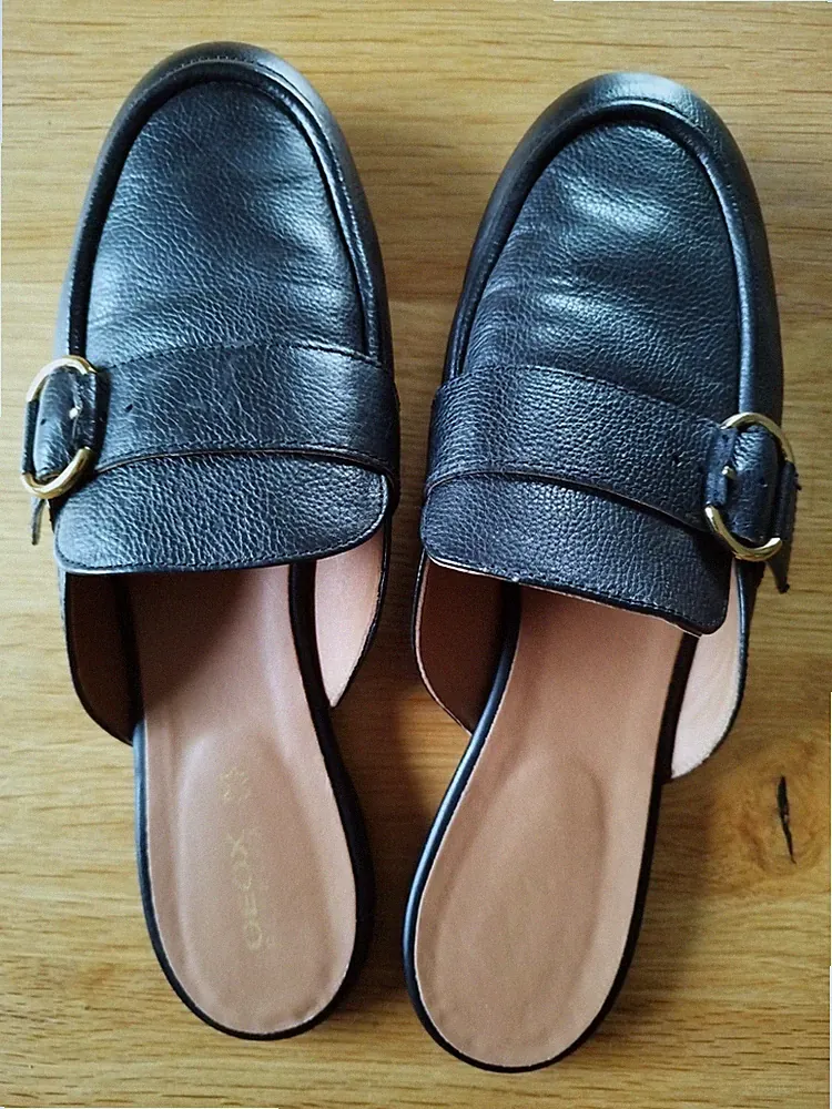Geox Modell D Palmaria Loafer Lederpantoletten Mules Loafer Gr. 42