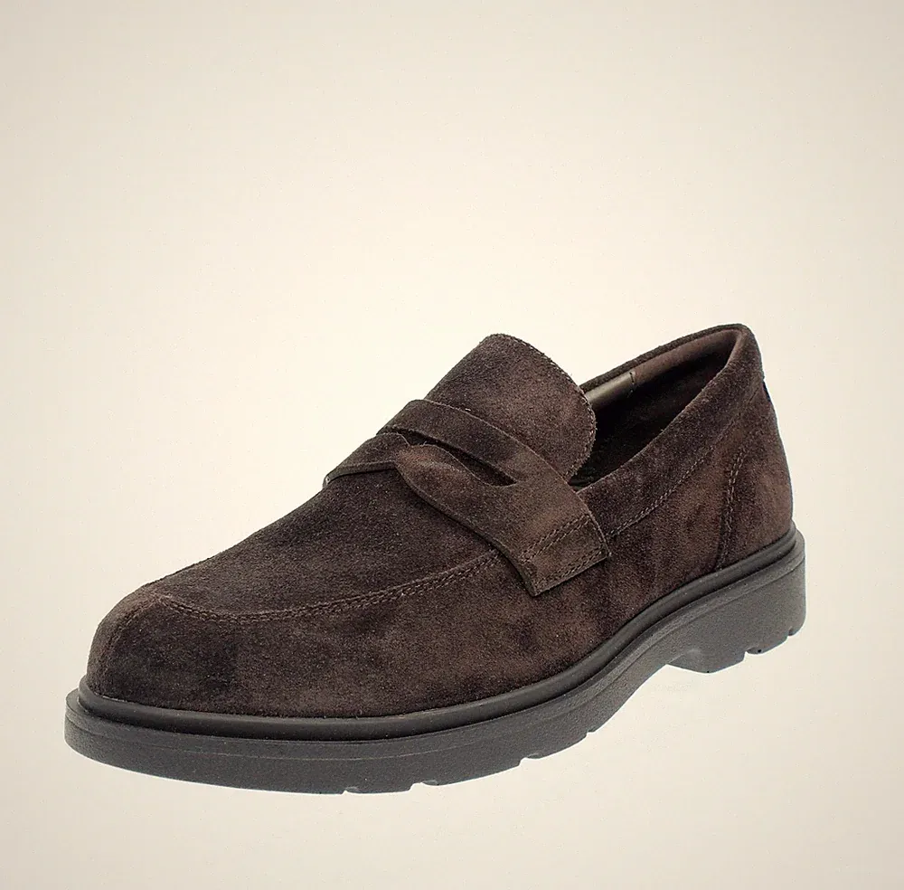 Geox Spherica - braune Wildleder Halbschuhe - Größe 40 [25,8 cm] Herrenschuhe