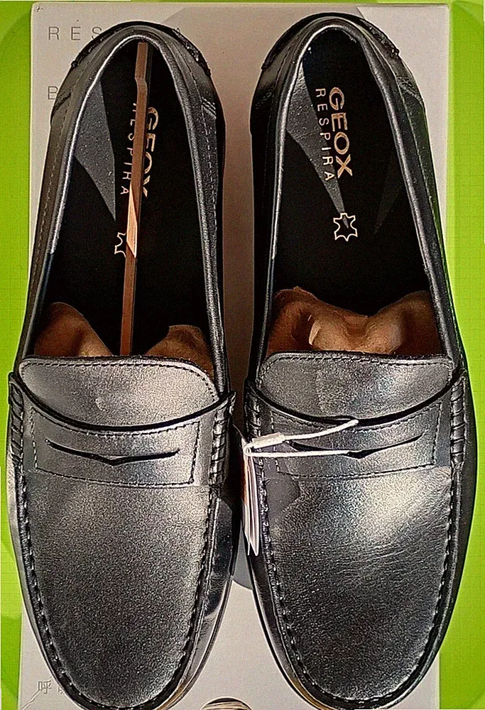 GEOX U Größe 45 Herren New Damon B Slipper Loafer Mokkasin