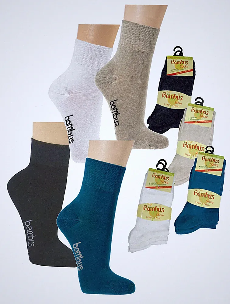 Gesundheitssocken, 3er Pack, für Damen und Herren, Kurzschaft