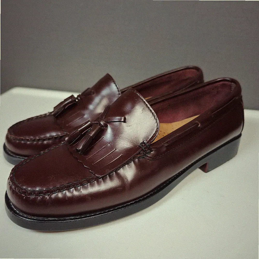 GH Bass Weejuns Marietta II Womens Size 10 Kiltie Tassel Brown Leather...