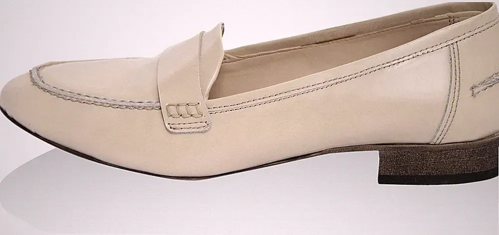 GIORGIO PICINO Damen Mokassins Loafer Halbschuhe, Beige, EU 38