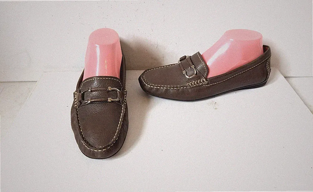 Globo Leder Halbschuhe Größe UK 6 EU 39,5 mittelbraun