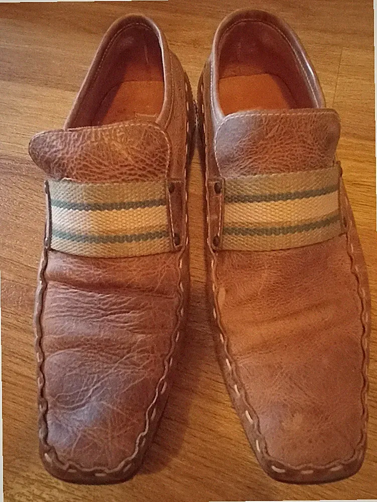Görtz 17 Herren Slipper Loafer Mocassin Leder Braun Gr. 40