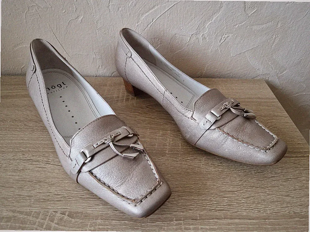 gold-metallic Loafers von högl in Gr. 6
