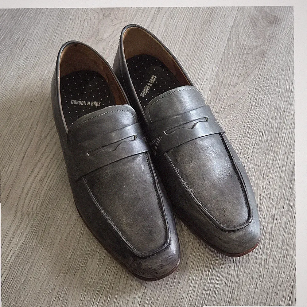 Gordon & Bros Loafer Herren Schuhe grün Leder SG23026 EU 45