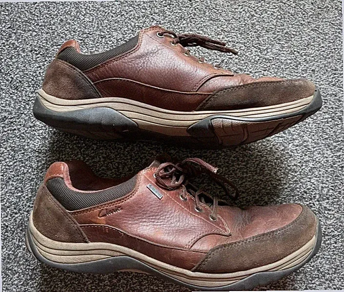 Gore-Tex Clarks Schuhe Herren Leder Walking Wanderschuhe Gents Größe UK 10 (B)