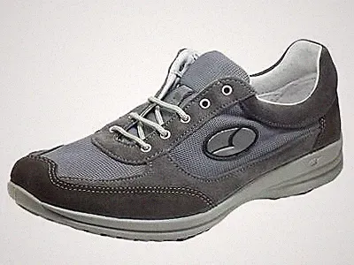 Grisport Halbschuh mit Schnürung, Linie City Casual Light Step, Farbe (Grau)