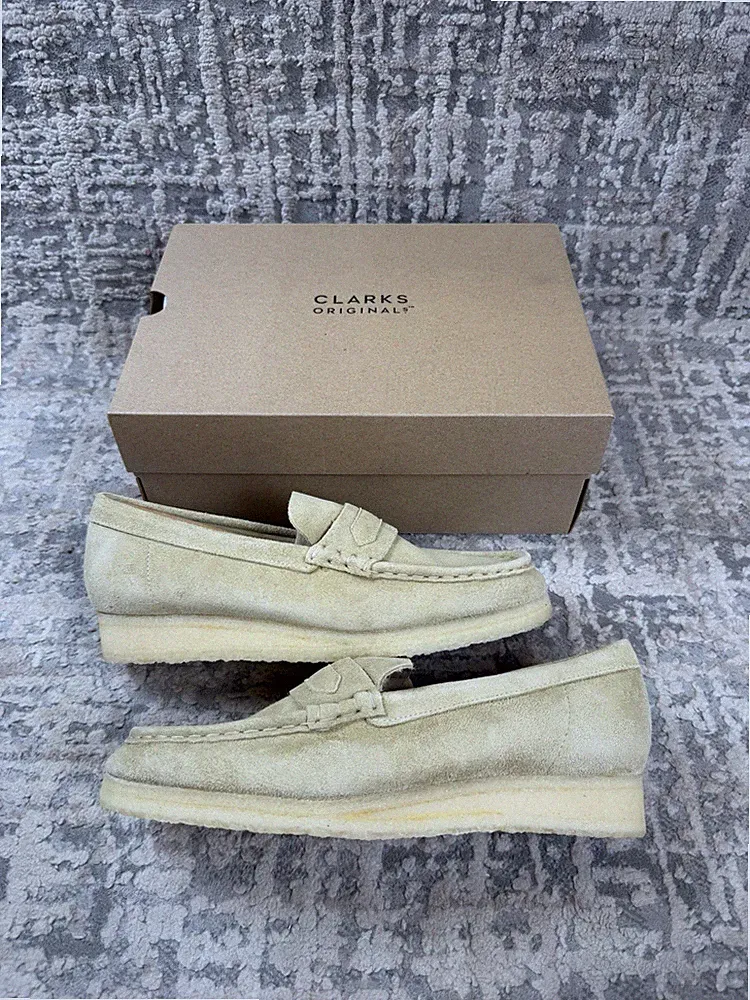 Größe 8 - Clarks Wallabee Loafer Ahorn Wildleder