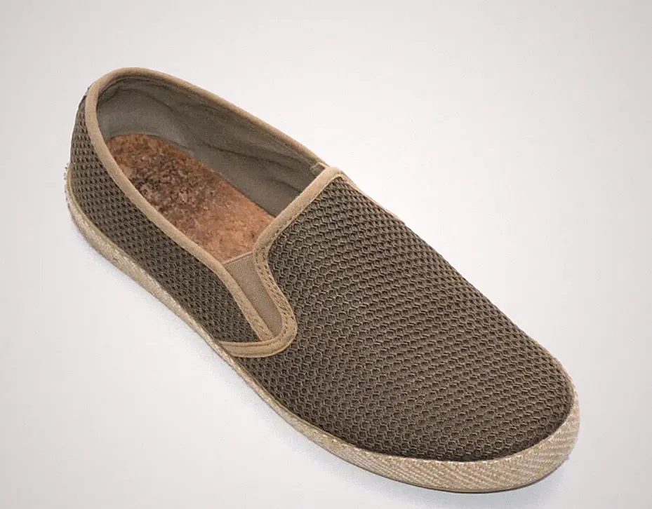 Grün Canvas Loafer gewobener Jute-Sohle Gr. 43 sacha collection Herren Schuhe