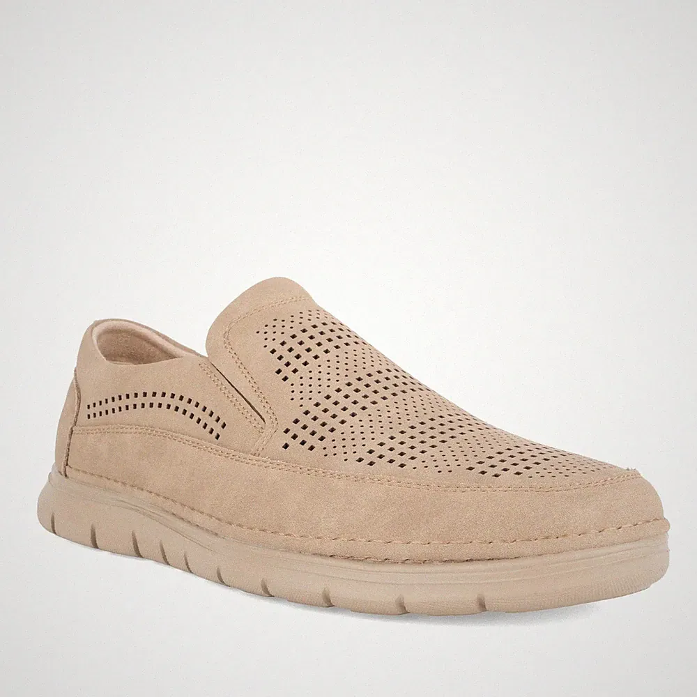 Grüner Schuhe Munich Herren Beige Leder Loafer Freizeit GRU6589-26108BEI