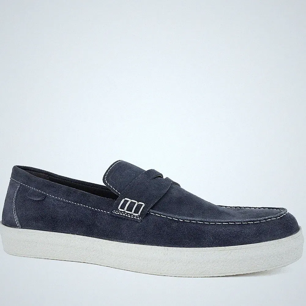 Grüner Schuhe Munich Herren Blaue Wildleder Keilabsatz Loafer GRU6021-25109