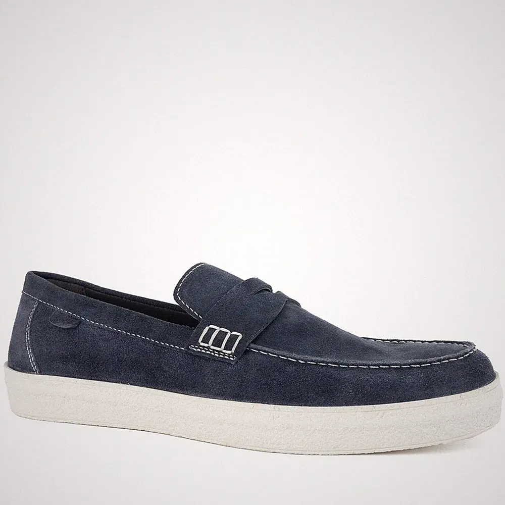 Grüner Schuhe Munich Herren Blaue Wildleder Keilabsatz Loafer GRU6021-25109