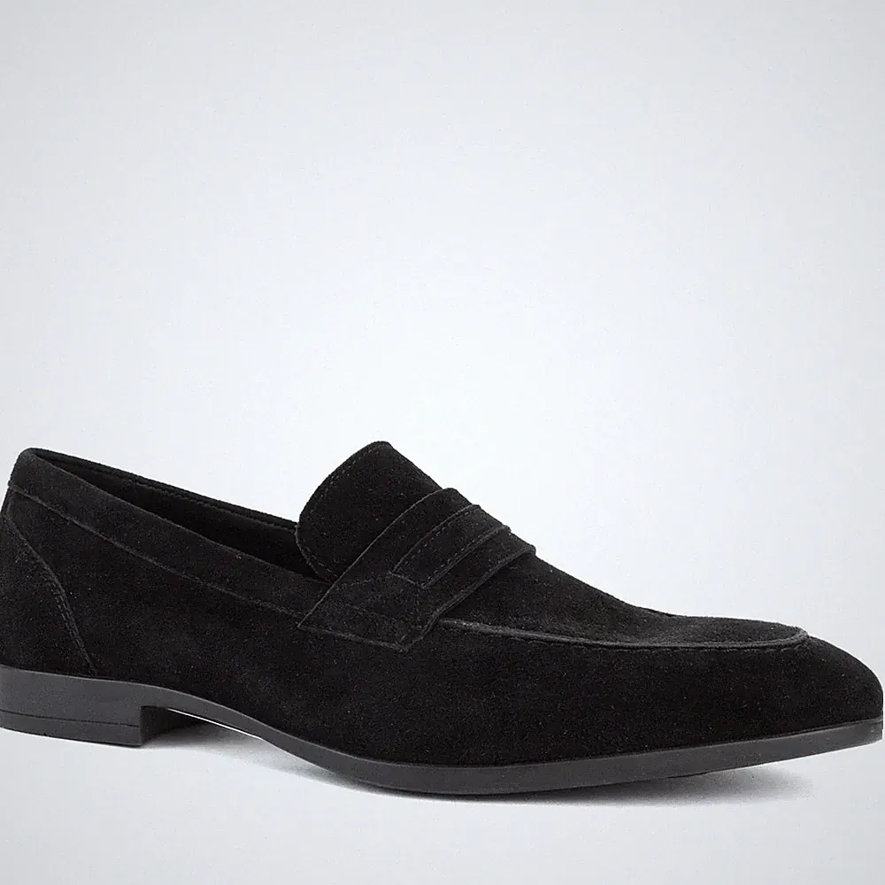 Grüner Schuhe Munich Herren Schwarze Wildleder Loafer Freizeit GRU6021-25114