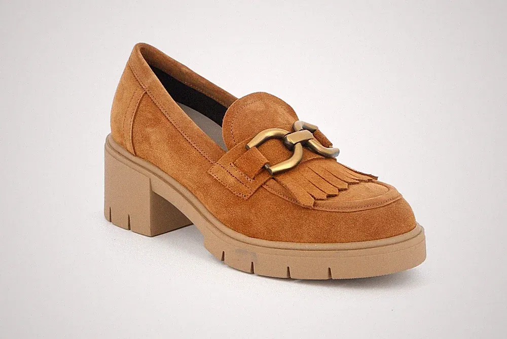 Grunland SC2863 Slipper Halbschuhe Wildleder Leder Absatz 5,5 cm RABATT