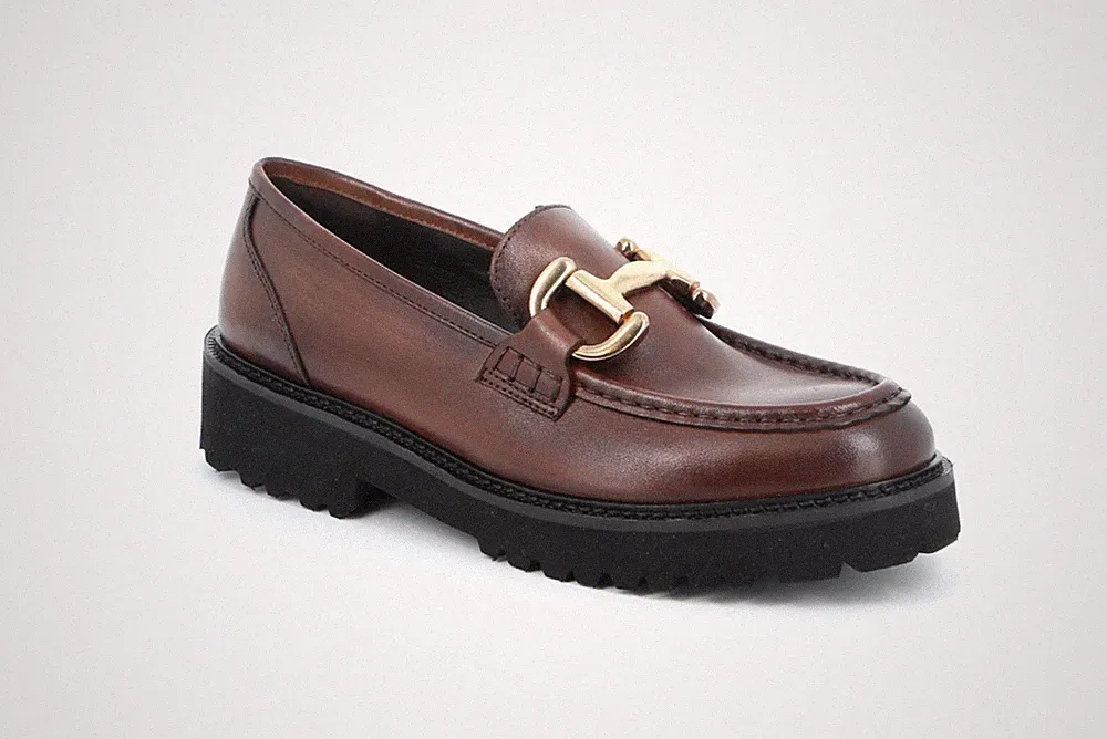 Grunland SC4170 Slipper Halbschuhe Leder cognac niedriger Absatz AUS LISTENRABATT