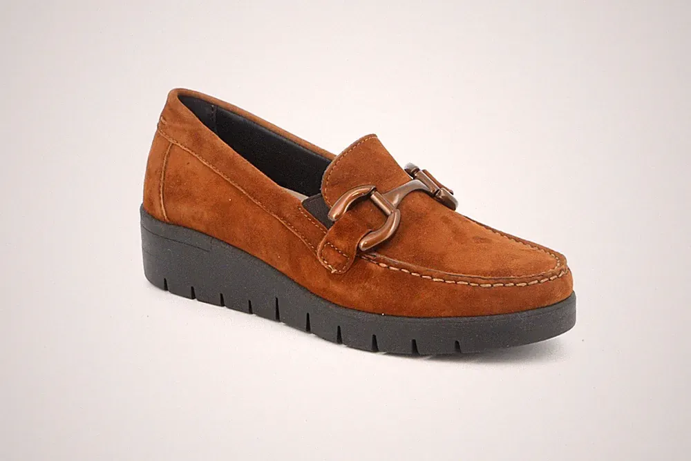 Grunland SC5584 Slipper Halbschuhe Wildleder Keilabsatz 4 cm Made in Italy SALE
