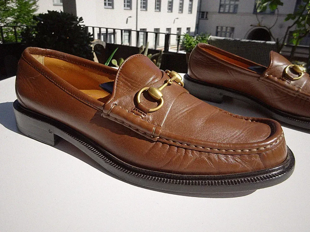 GUCCI 723562 Horsebit 1953 Goodyear Schuhe Loafer Leder Italy Gr.42,5(UK8,5) TOP