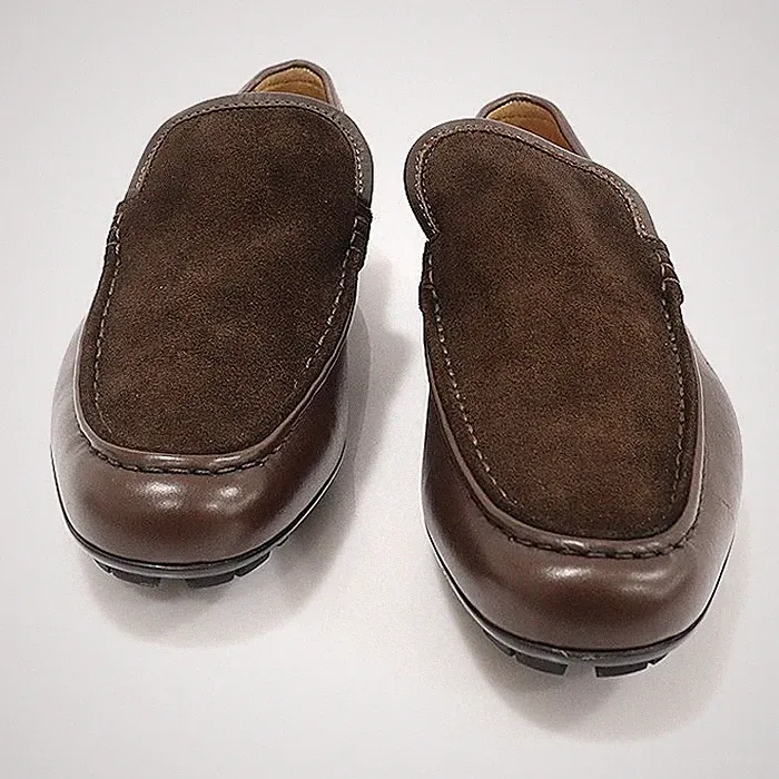 Gucci braune Wildleder Leder Fahrhalbschuhe 40,5 147339473 [U]