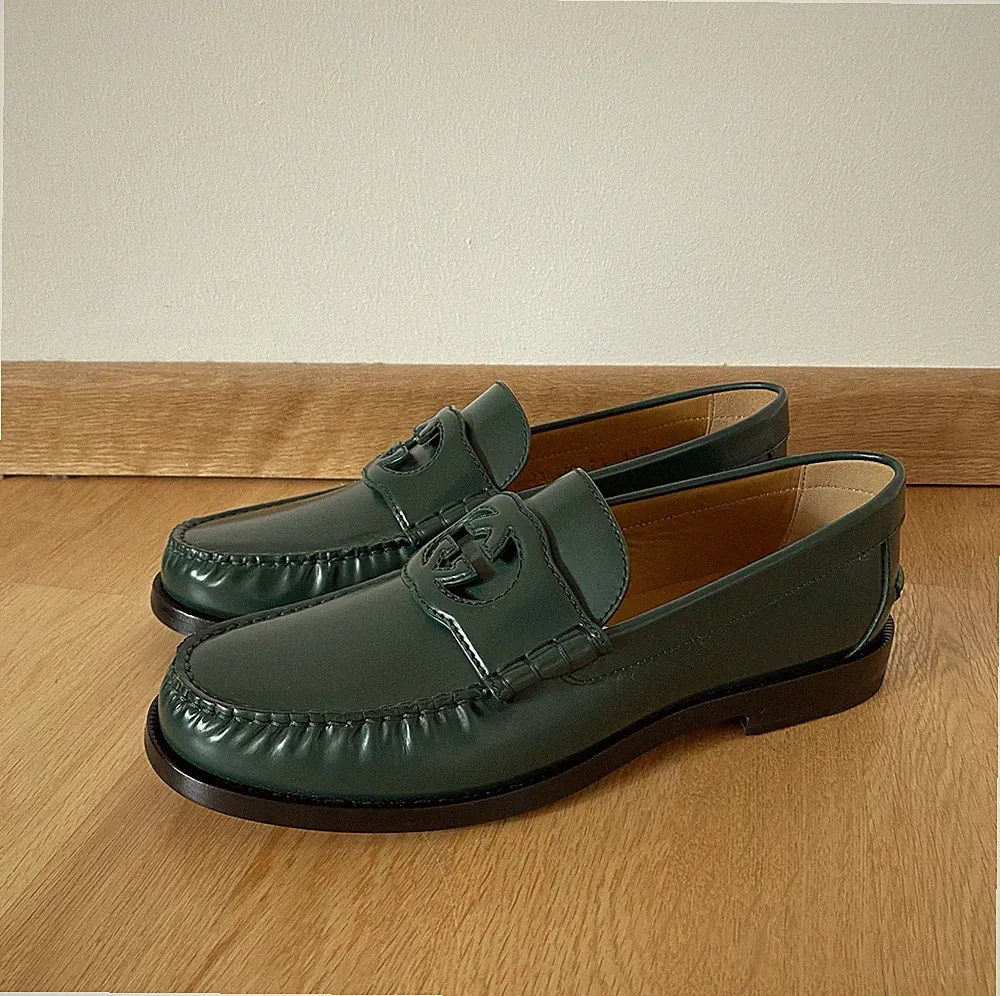 Gucci Cut GG Loafer Schuhe Gr.8.5 Ca.42.5
