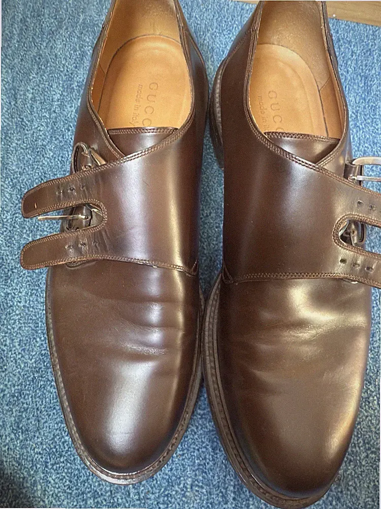 Gucci Double Monk Strap Loafers – Men’s US 10 – Italian Leather