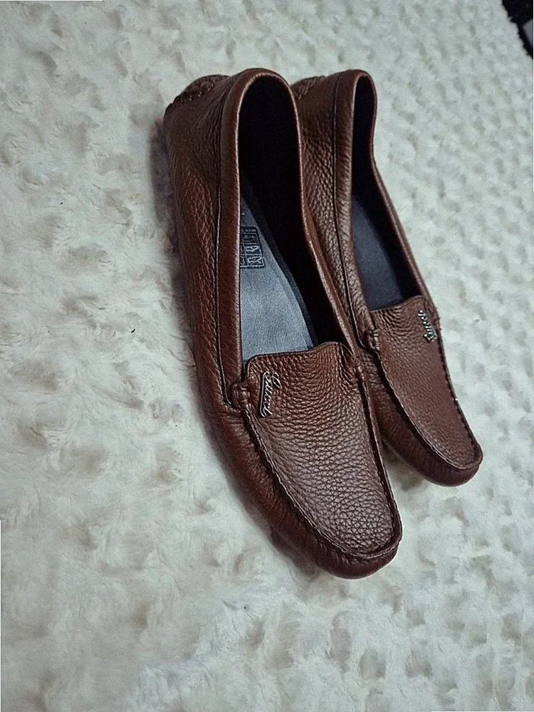 Gucci Halbschuhe Leder Schuhe 👞 Braun Gucci Logo Herren/Jungen Brandneu