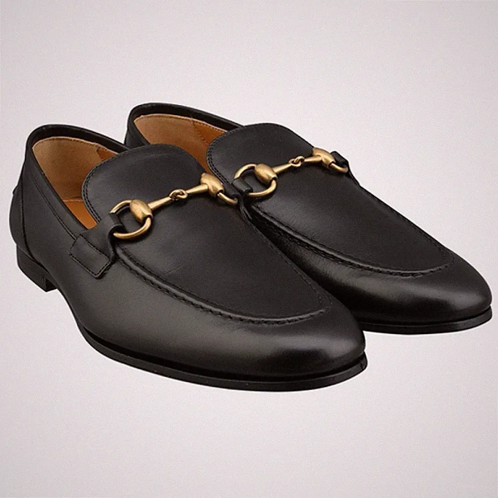 Gucci Herren Leder Loafer schwarz 406994 BLM00 1000 103070443