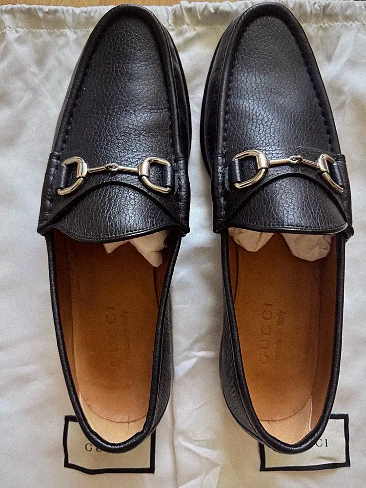 GUCCI Herren Penny Loafer Schuhe NEUWERTIG !! Gr. 7,5 / 41,5 TOP !!
