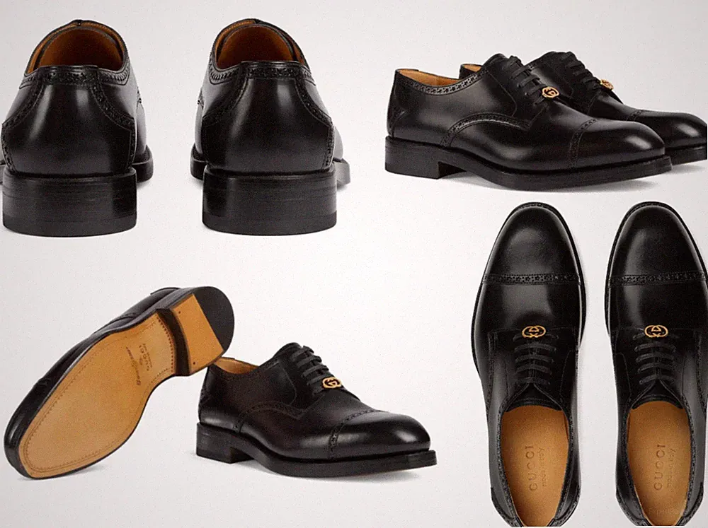 GUCCI Interlocking Derby Shoes Loafers Sneakers Brogue Schuhe Mocassin Slippers