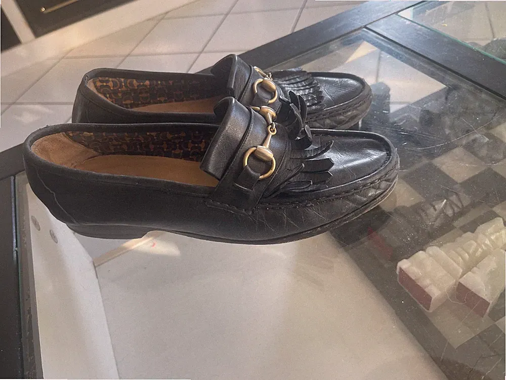 Gucci. Loafer. 41,5. echtleder.schuhe. schwarz. sehr bequem!