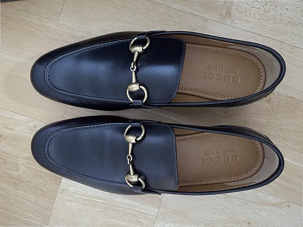 Gucci Loafer Jordaan 40 Schwarz Herren