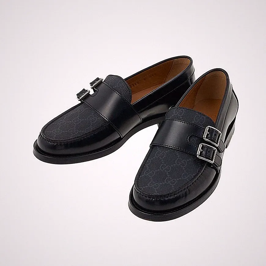 Gucci Loafer mit Schnalle GG 762312 17X30 93097336 [U]
