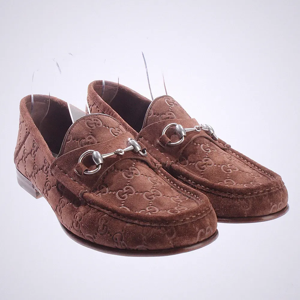 Gucci Loafers 43,5 EUR UK 9,5 Braun Neu
