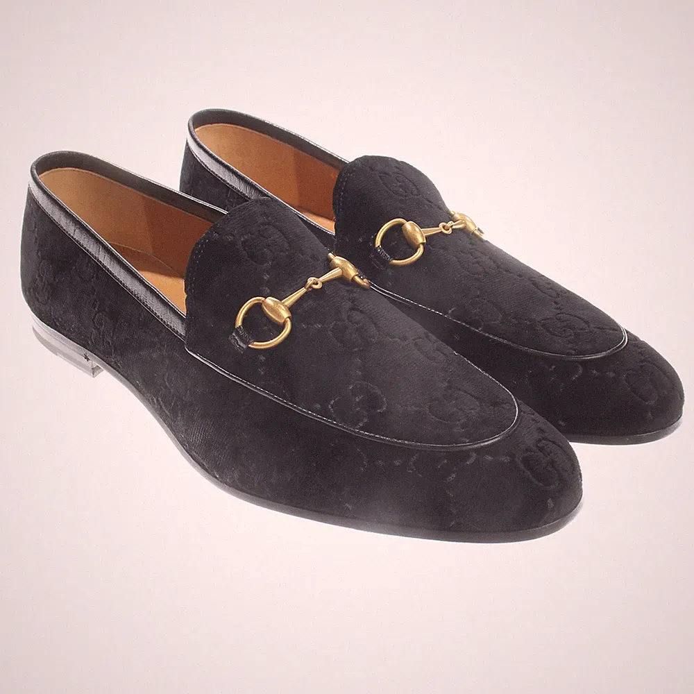 Gucci Loafers 47,5 EUR UK 13,5 Schwarz Neu