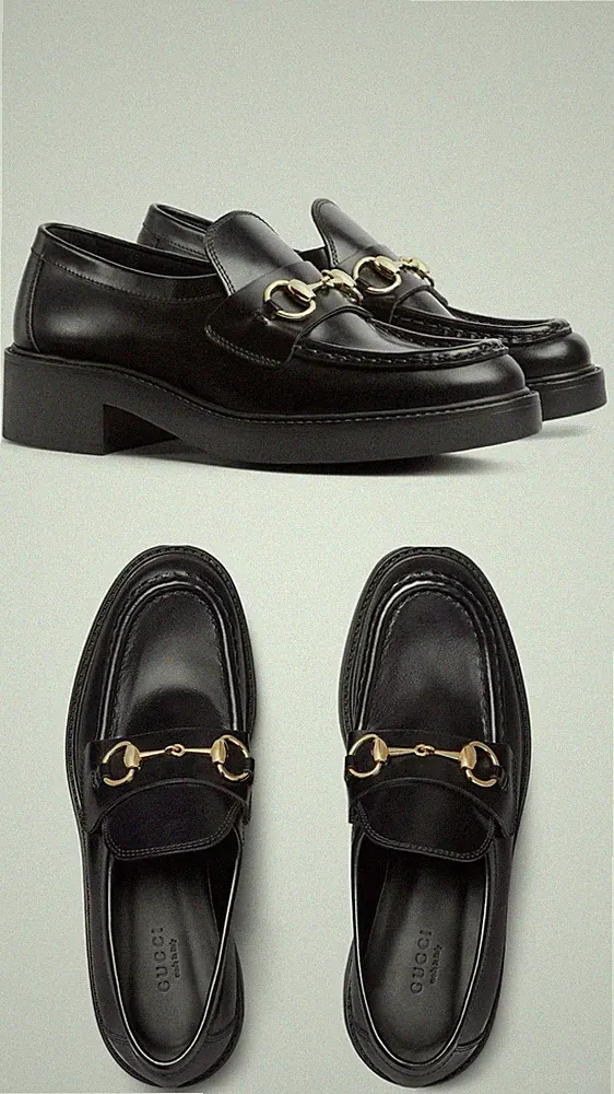 Gucci Loafers Horsebit aus Leder 39