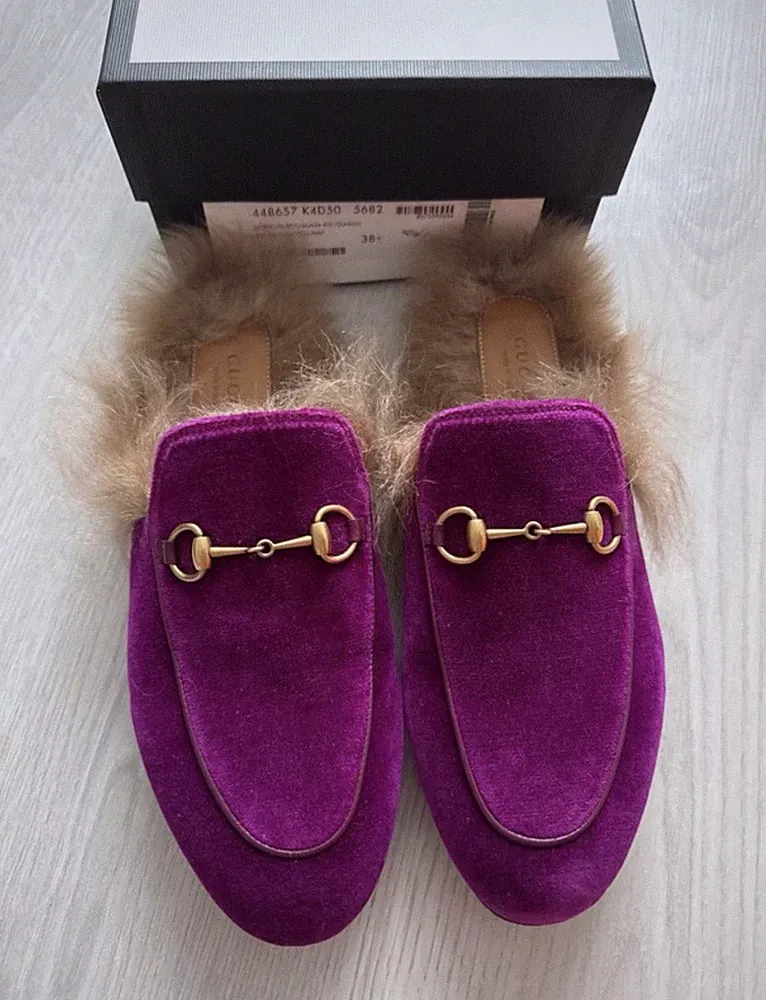 Gucci Princetown Loafer Damen Größe 38.5 Velvet