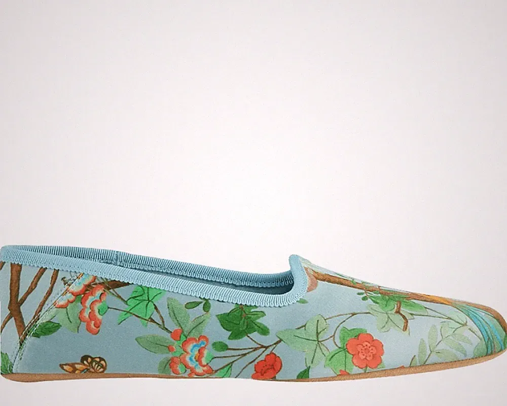 GUCCI SATIN VOYAGE TIAN SLIPPERS HAUSSCHUHE HERREN MADE IN ITALY 66286820Y104370