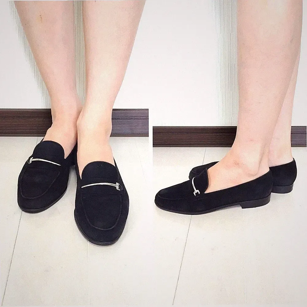 GUCCI Suede Bit Loafer G Mark Black Damen US 5,5 B (ca. 22,5 cm) gebraucht