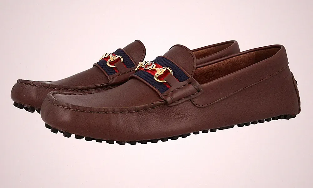 GUCCI Wildleder Driver Moccasins Loafer - 6246981 - Braun - NEU