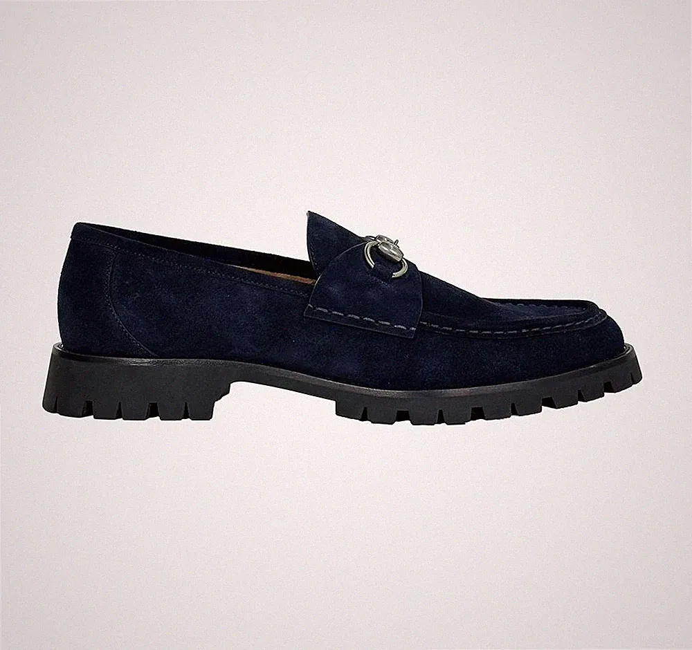 Gucci Wildleder Halbschuhe mit Seidengebiss 801058 silber 158436782 [U]