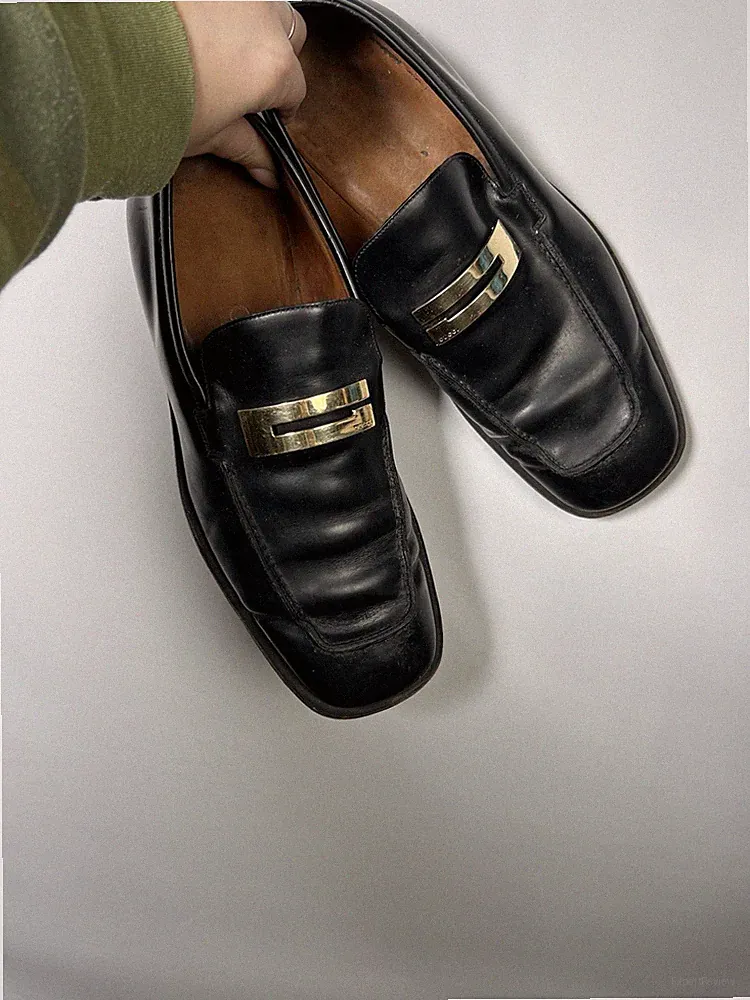 Gucci x Tom Ford Era Archive Black Slipper Halbschuhe UK10 EU44
