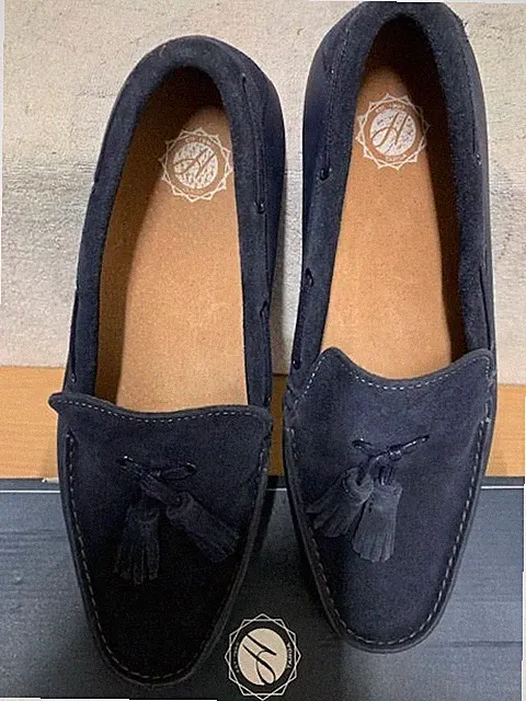 H by Hudson London Florio 2 Suede Tassel Boat / Driving Shoes Gr. UK 7 (41)