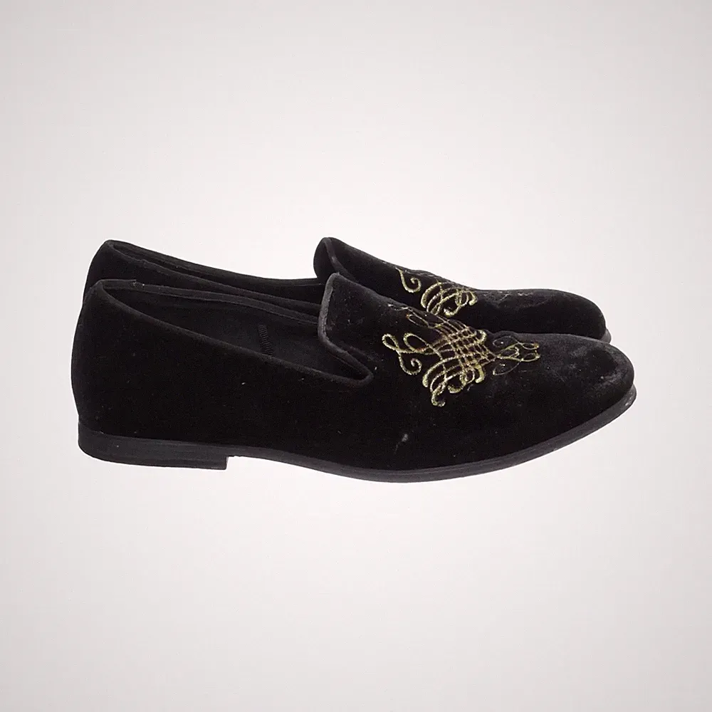 H&M, Loafers, Größe: 41, Polyester/Elasthan/Baumwolle, Schwarz, Herren #8fj