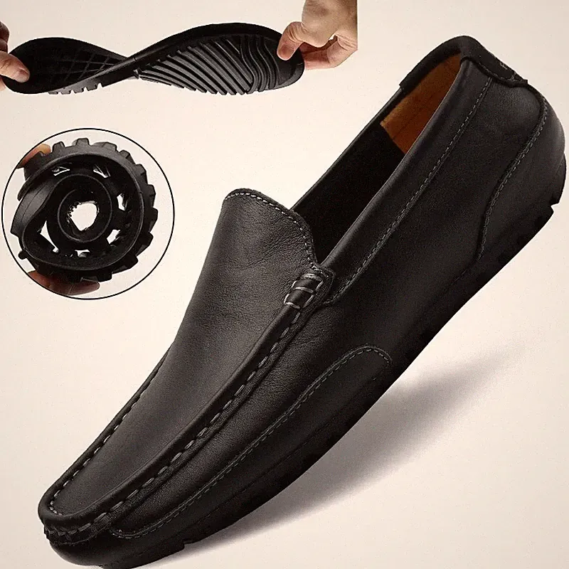Halbschuhe aus PU-Leder, für Herren, lässig, weich, angenehm zu tragen.