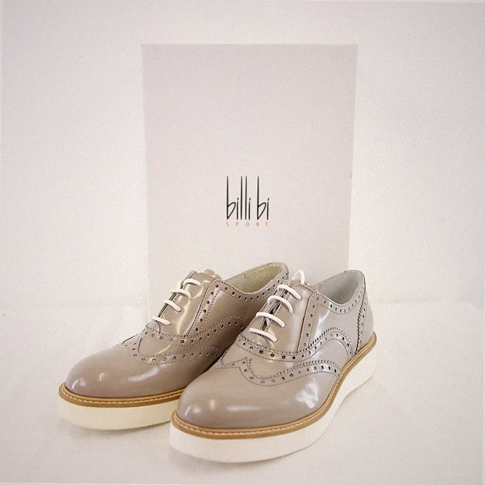 Halbschuhe BILLI BI Sport Damen Loafer Schuhe Größe 37 Leder Budapester Muster