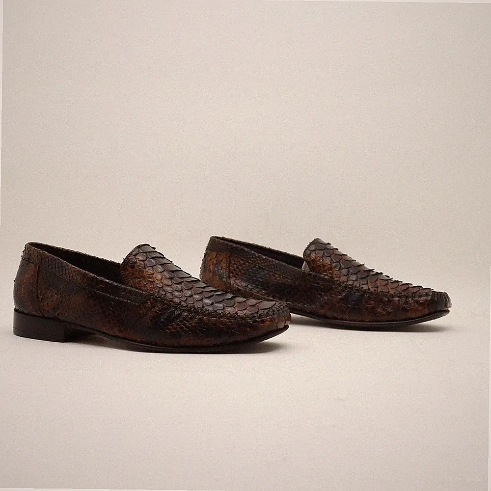 Halbschuhe GALIZIO TORRESI gebraucht niedrig EU-Nummer 42 (Cod.CS1427) Leder braun