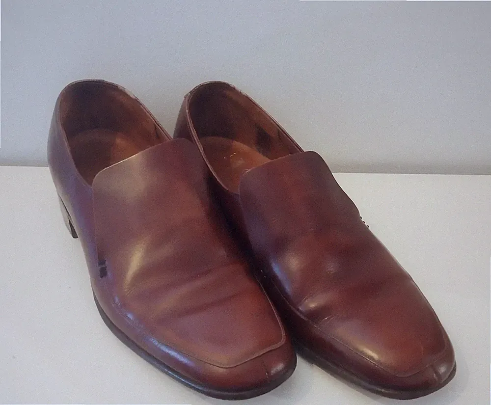 Halbschuhe hellbraun 6,5 UK flach