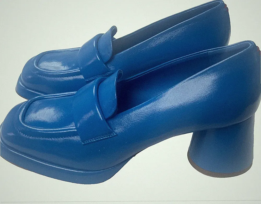 HALMANERA Schuhe Loafer mit Blockabsatz size 39.5 neue Kollektion UVP 339