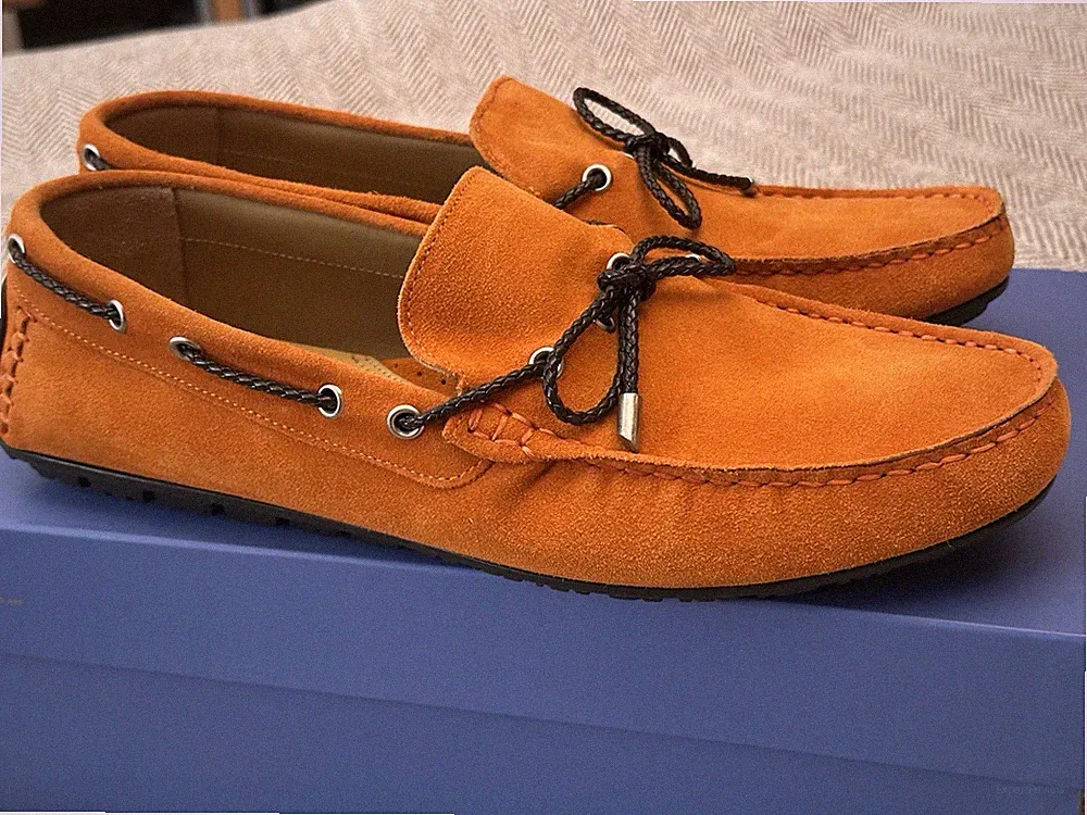 Hamlet by Prime Shoes Mokassin Loafer Slipper Orange Gr. 44 UVP 225€ Neu OVP TOP