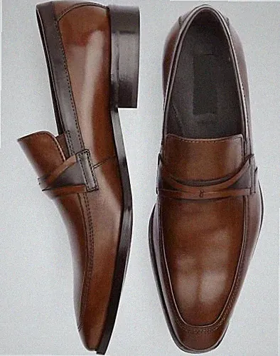Handgefertigte Herrenmode Braun Formelle Schuhe Mokassins, Herren Leder Elegante Schuhe-38-49